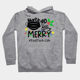 Masked And Merry Rad Tech Christmas Hoodie